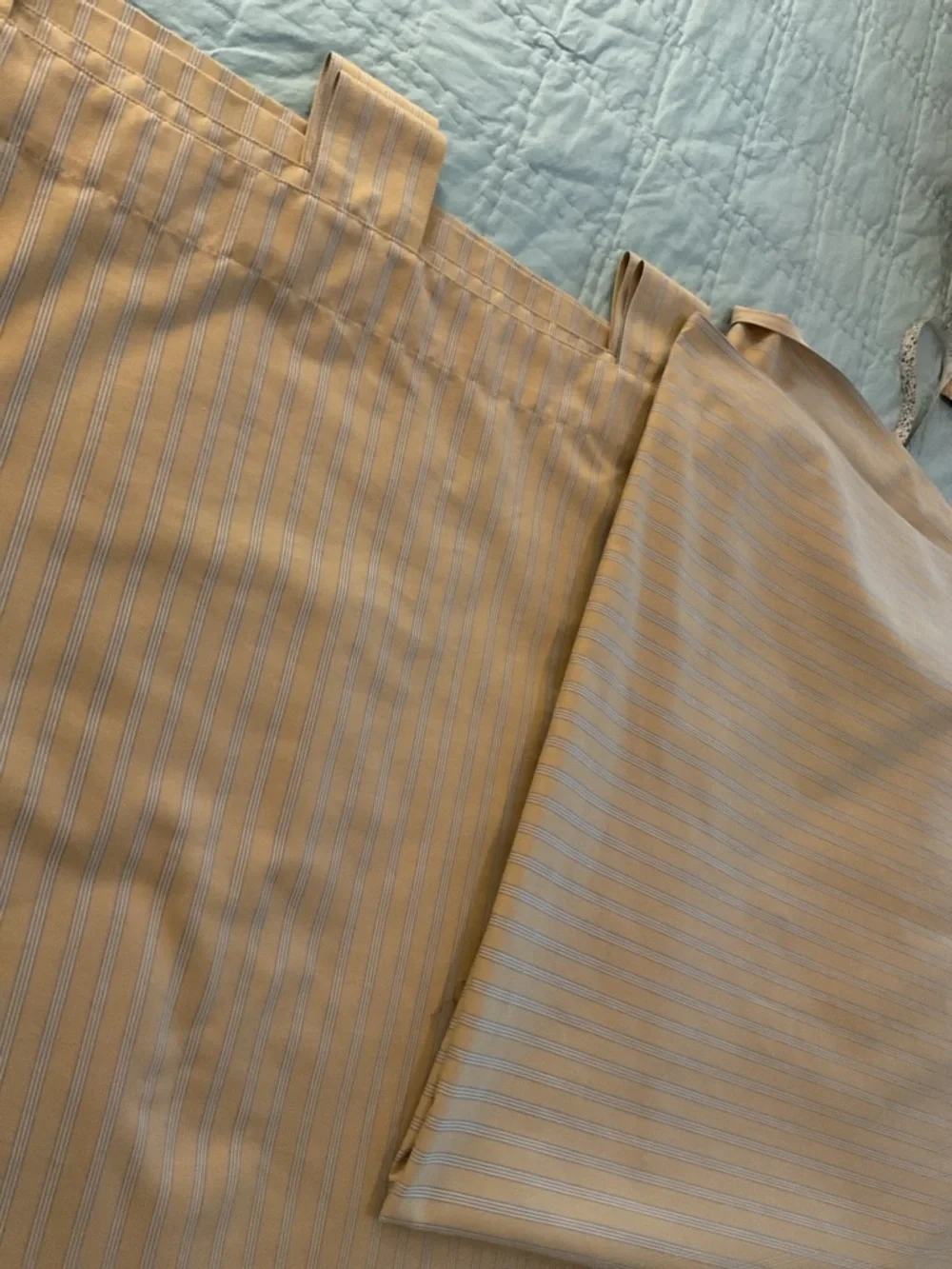 Restoration Hardware striped drapes